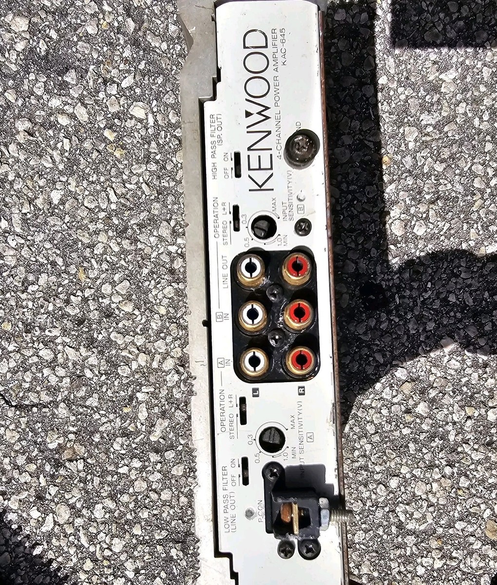 Kenwood 645 4 channel power amp amplifier KAC-645 | eBay