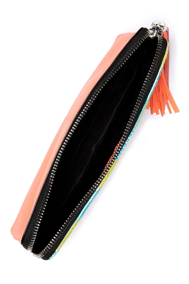 Женский разноцветный неоновый твидовый клатч MILLY 250 долл. США - Изображение 3 из 4