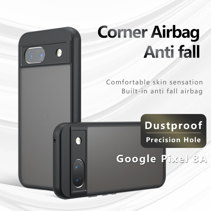 Shockproof Soft TPU & Clear PC Back Case for Google Pixel 8 / 8 Pro