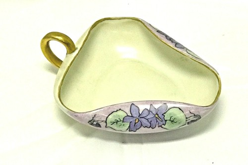 TRI PIATTI ANGOLARI PM BAVARIA MOSCHENDORF FIRMA SCONOSCIUTA 1930 FLOREALE 6" - Foto 10 di 12