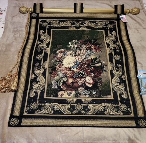 Floral Masterpiece Tapestry Wall Hanging Lena Liu 33x43