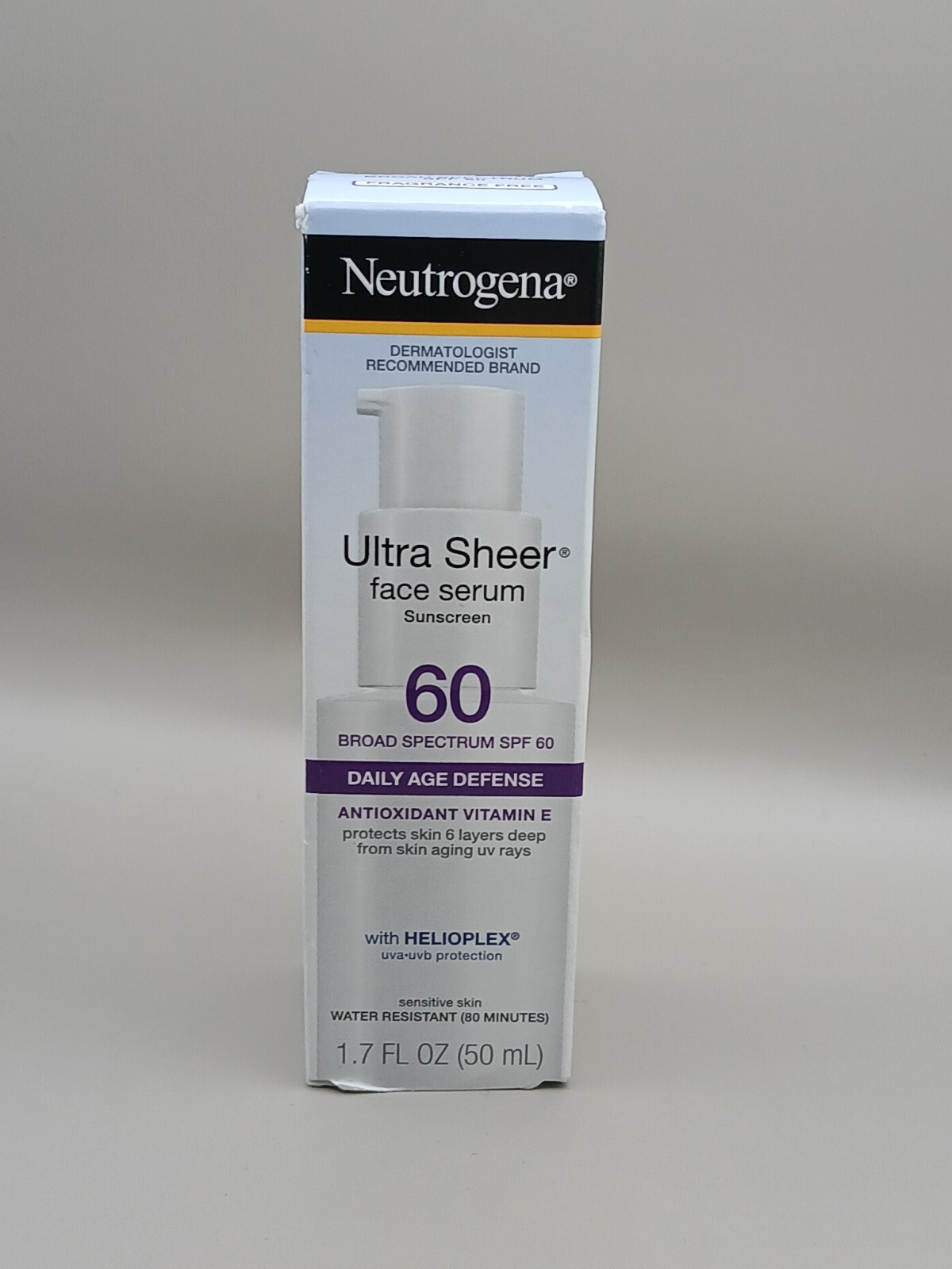 Neutrogena SPF 60 Daily Age Defense 1.7oz  EXP: 01/27