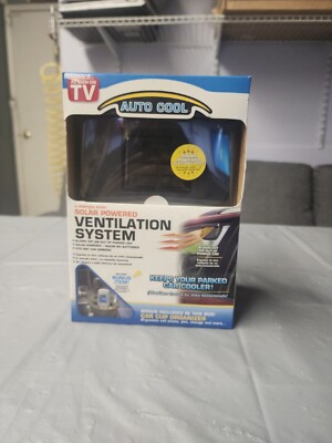 AUTO COOL SOLAR POWERED CAR AIR VENT TRUCK COOLER VENTILATION SYSTEM EXHAUST FAN