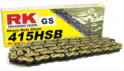 RK chain Kette 415HSB GB415HSB Motorrad Antriebskette gold 110 Glieder