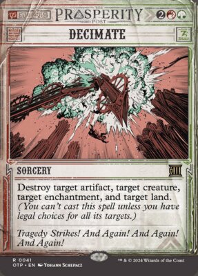 1x Decimate - NM - Breaking News - SPARROW MAGIC