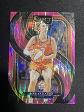 2025 WNBA Panini Select - Marina Mabrey Premier Level Pink Flash Prizm #137