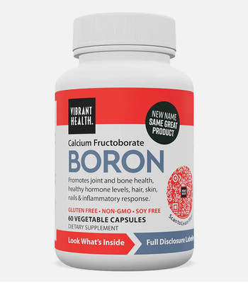 Vibrant Health Super Natural Boron 60 Vegicaps EXP 06/2027