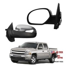Driver Side Mirror Compatible with 2007-2013 Chevy Silverado,GMC L-5Pin Chrome