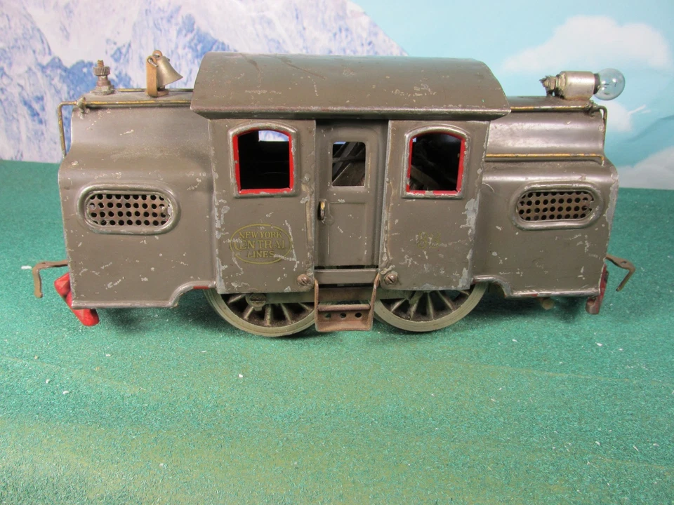 Lionel Prewar ORIGINAL 38 Gray Locomotive with Side Rods 1913-24 (works) - Image 2 of 4