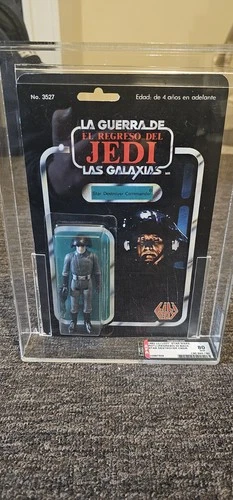LILI LEDY Vintage Star Wars Carded Death Star Commander AFA 80 Not Ukg