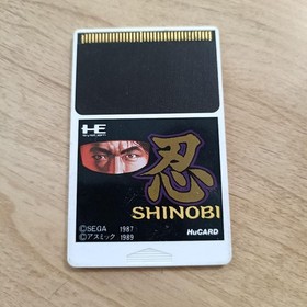 Pc Engine Card Shinobi Software Only TurboGrafx-16 NEC 1989 Operation confirmed