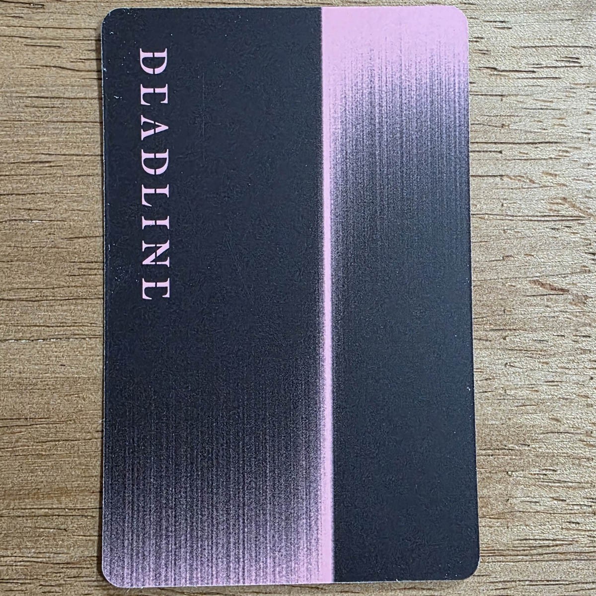 Jennie Official Photocard BlackPink 3rd Mini Album Deadline Black