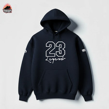 Men's Navy Blue Hoodie Premium Sweatshirt To Match Jordan 13 Midnight Navy