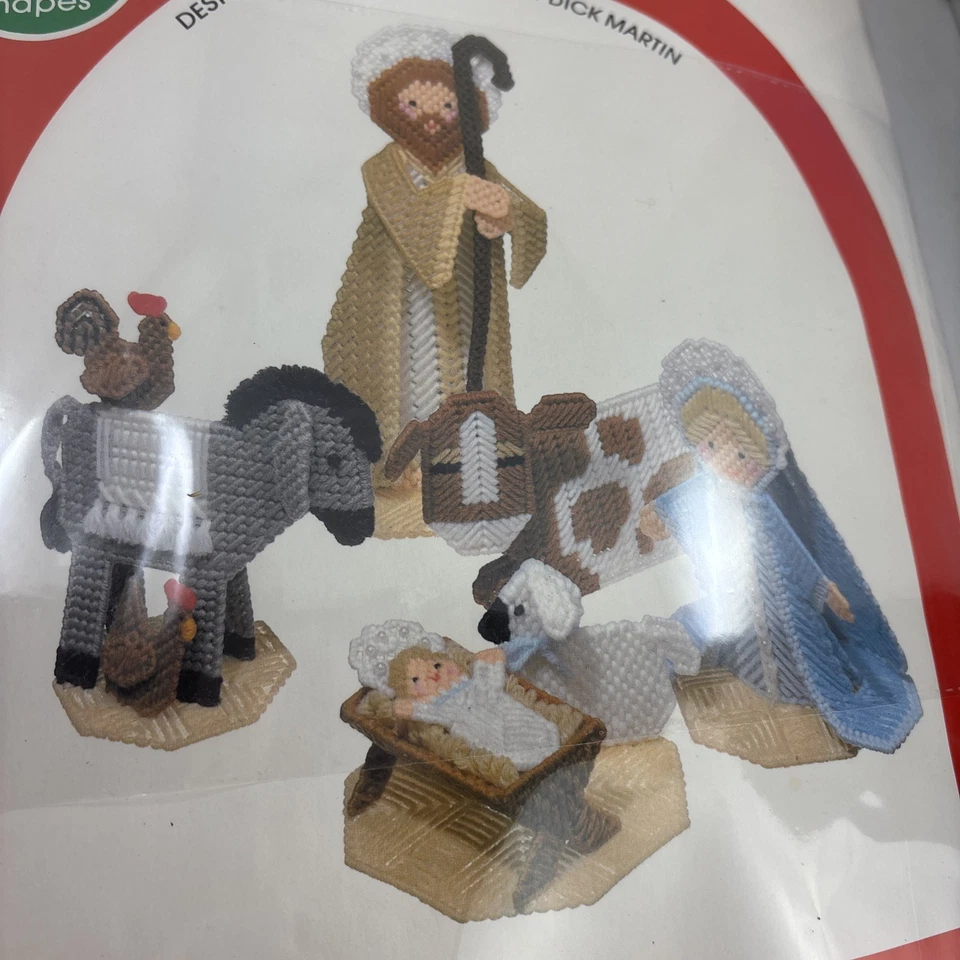 Leisure Arts Canvas Capers Needlepoint Small Nativity With Manger Christmas - Image 2 of 4