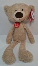 Gund Toothpick Plush Bear Tan Ultra Soft Stuffed Animal Toy 15" New With Tags