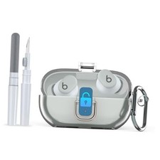  Upgrade Secure Lock for Beats Solo Buds 2024 Case Cover with Cleaner Clear