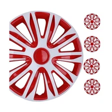 WolfX 16 Inch Hubcaps Set of 4 Wheel Rim Cover (Only Fit for Iron Hub) ABS Ma...
