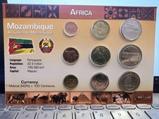 2006 MOZAMBIQUE - COMPLETE BU SET (9) w/ BI-METAL - LITTLETON CARD