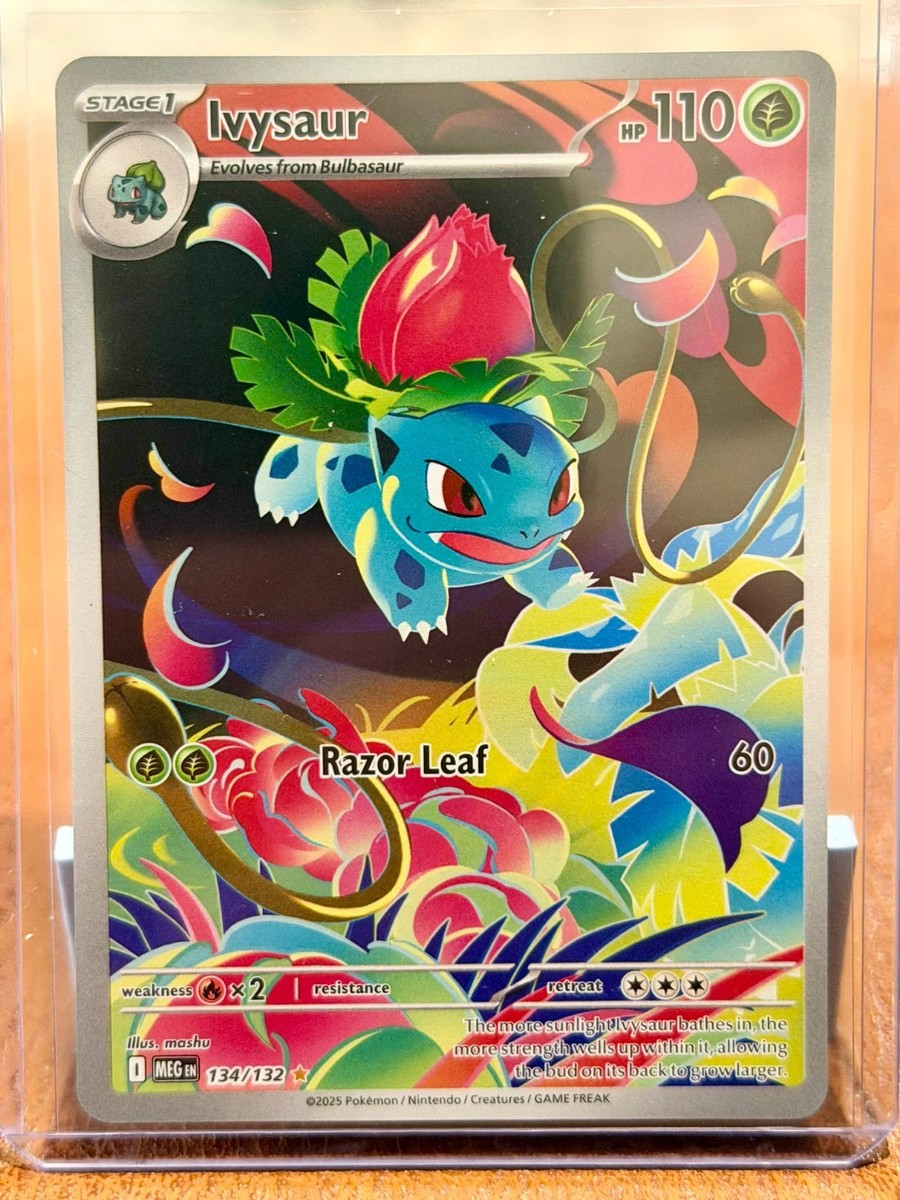 Ivysaur 134/132 Illustration Rare Pokemon TCG ME01: Mega Evolution