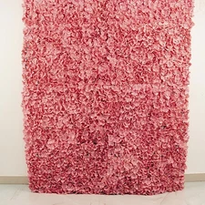 4 Dusty Rose Hydrangea Flowers Mat Wall Backdrop Panels Wedding Party