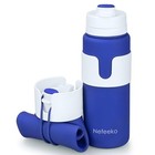 Collapsible Water Bottle, BPA Free 26oz Foldable Water Bottle for Travel Spor...