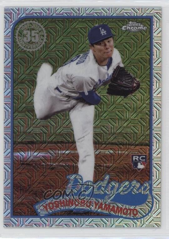 2024 Series 2 1989 Topps Chrome Silver Pack Mojo Yoshinobu Yamamoto 13px