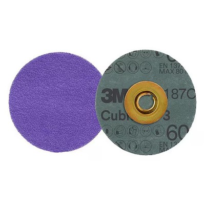 3M Cubitron 7100332837 Quick-Change Disc, Ceramic, Pk50
