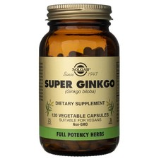 Image of Solgar Super Ginkgo (Ginkgo biloba), 120 capsules