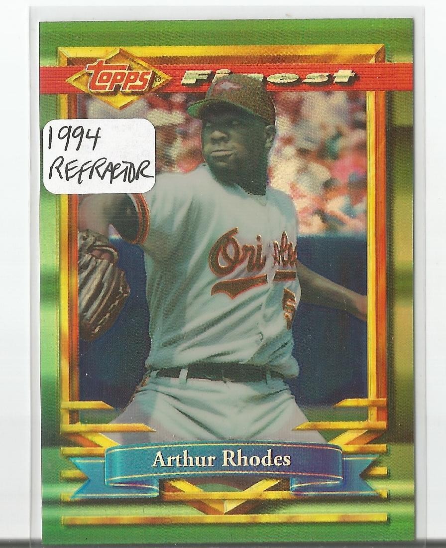 Arthur Rhodes 1994 Topps Finest REFRACTOR SP #335 BALTIMORE ORIOLES