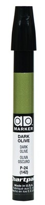 Ad Marker The Original Chartpak, Tri-nib, Dark Olive, 1 Office Product