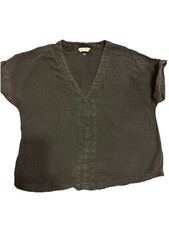 UNIVERSAL THREAD WOMENS  BLACK TOP SHORT SLEE...
