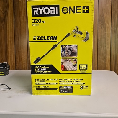 #ad Ryobi ONE EZClean 18V Cordless Portable Pressure Washer 320 PSI 3 in 1 Nozzle $75.00