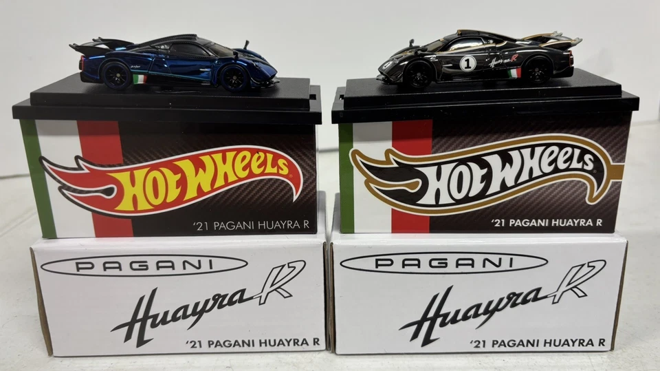 2024 风火轮 RLC 独家 '21 Pagani Huayra R,批量 2 件银色和蓝色,请阅读 — 第 2/4 张图片