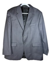 Lauren Ralph Lauren Dark Gray Blazer Mens Sz 44R 2 Button Wool Sport Coat Jacket