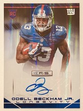 Odell Beckham Jr 2014 Rookies & Stars Longevity Rookie Platinum RC AUTO /25 🔥