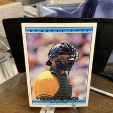 1992 Donruss #104 Terry Steinbach Oakland Athletics Baseball Card