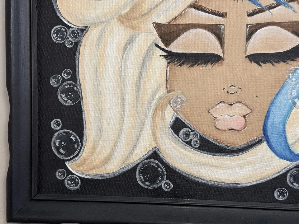 Vintage Style Alice In wonderland Wall Art 27”x21” Framed - Image 4 of 4