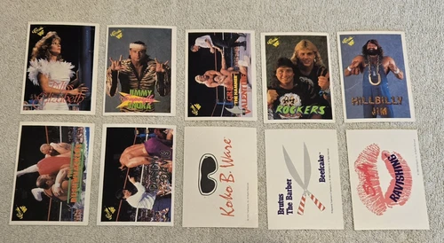 Lot of 10 1990 WWF Classic Series 1 Wrestling Trading Card wwe wcw aew