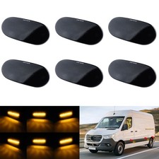 6x Smoked Schwarz Seitenbegrenzungsleuchten LED für Mercedes Sprinter W906 907 6x Smoked Schwarz Seitenbegrenzungsleuchten LED für Mercedes Sprinter W906 907