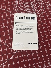 Bomberman 93 HuCard Turbo Grafx 16 TG16 US Used Game And Manual Tested