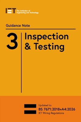 GUIDANCE NOTE 3 INSPECTION TESTING 10TH by INSTITUTION OF ENGIN Paperback