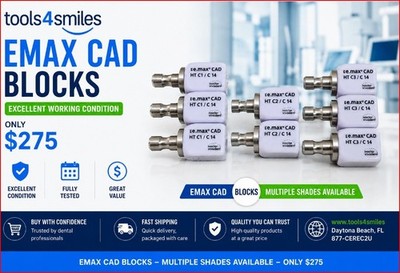 Cerec eMax Blocks Mix bag HT C1 / C14 | HT C2 / C 14  | HT C3 / C 14 (8 Blocs)