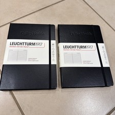 Qty 2 Leuchtturm 1917 Ruled Hardcover Lined N...