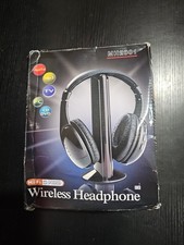 5 in 1 Hi-Fi Wireless Headset Headphone with Microphone for TV DVD PC Black T4S8