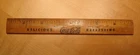 Coke (Coca-Cola) Wooden Ruler, vintage 1940's, 7" long, black lettering