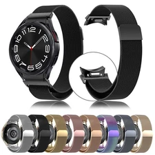 For Samsung Galaxy Watch 6 5Pro 4 Milanese Loop Mesh Band Strap 40/44/45/43/47mm