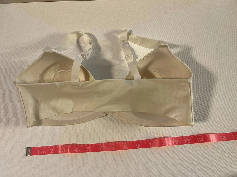 Sujetador apenas hay grande blanco cierre frontal sin cables Foto 4 de 4
