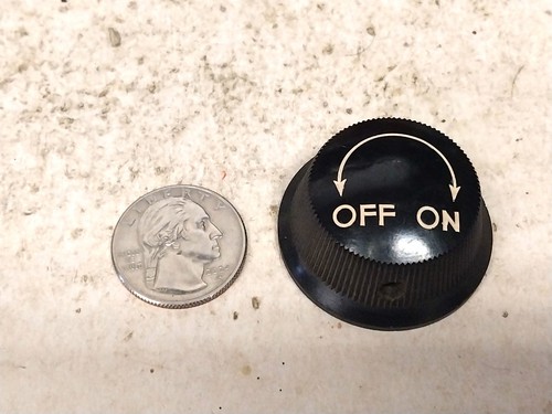 Nice 20s Round On Off Power Knob / Old Vintage Ham Radio Tube Receiver Audio Amp