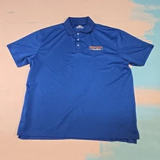 Whataburger Trainer Blue Polo Shirt 3X Staff Athletic Fabric Uniform Fast Food