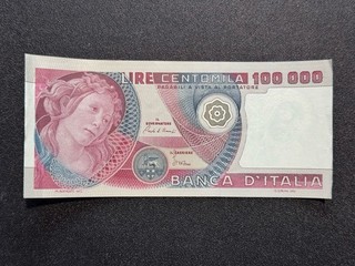 100000 LIRE BOTTICELLI 01 07 1980 BI83B SPL REPUBBLICA ITALIANA BANCONOTA